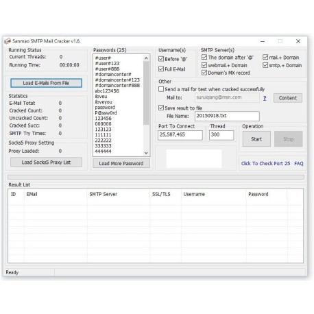 SMTP Cracker v1.4 (Unlimited License)